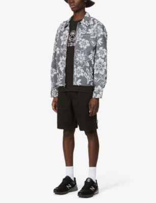 Shop Baddest Skate Shop Men's Black Branded Graphic-print Cotton-jersey T-shirt