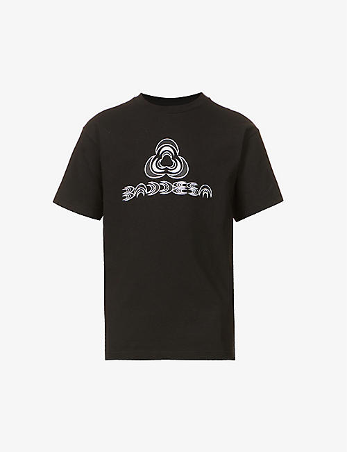 BADDEST SKATE SHOP: Branded graphic-print cotton-jersey T-shirt