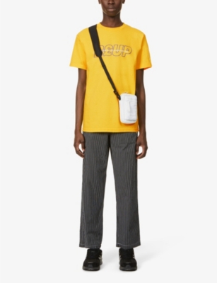 Baddest Skate Shop Reup Graphic-print Cotton-jersey T-shirt In Yellow