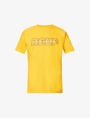 Baddest Skate Shop Reup Graphic-print Cotton-jersey T-shirt In Yellow