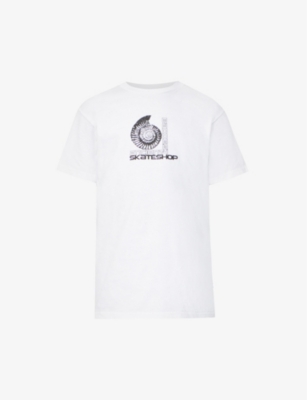 BADDEST SKATE SHOP: Ammonite graphic-print cotton-jersey T-shirt