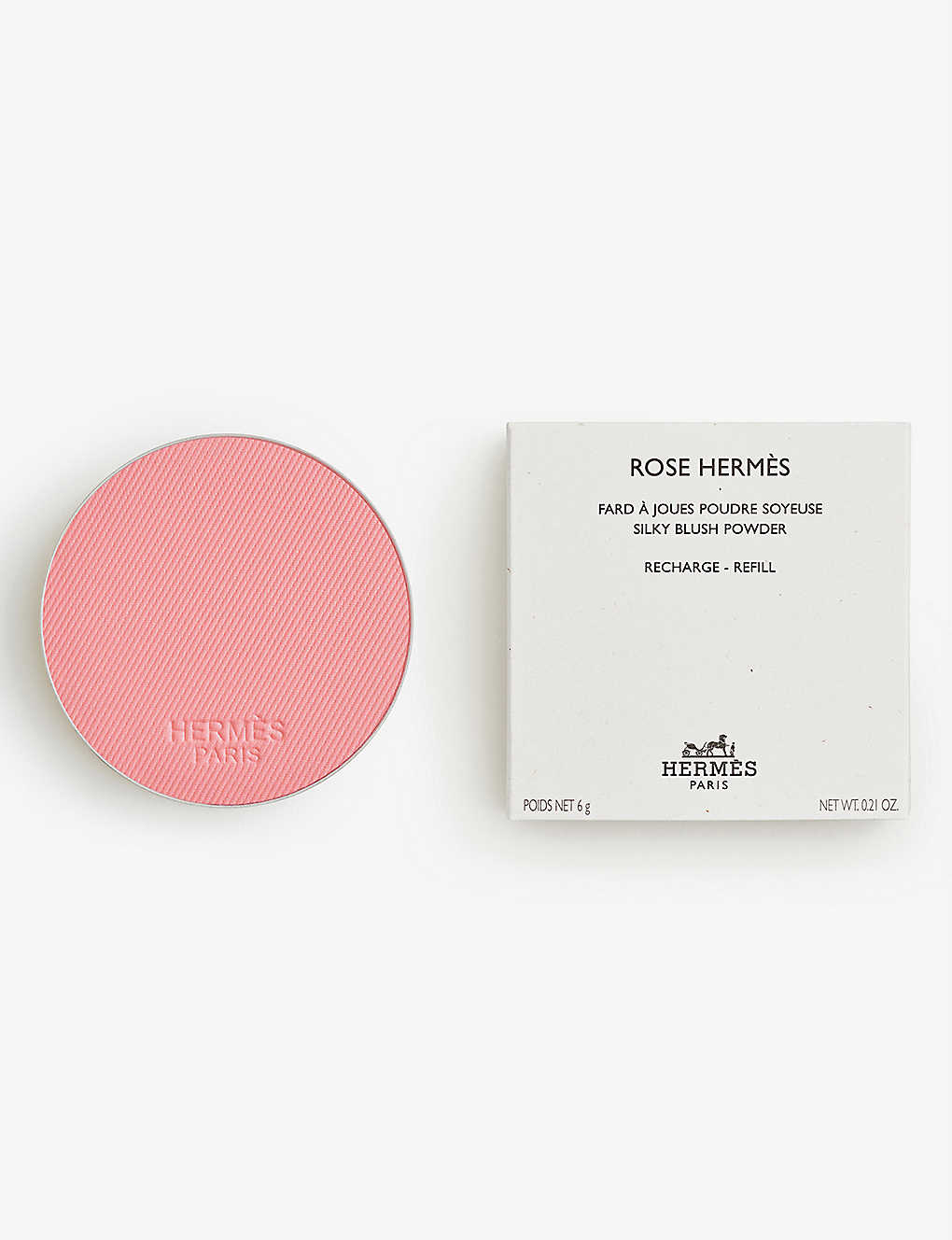 Hermes 28 Rose Plume Rose Hermès Silky Blush Refill 6g