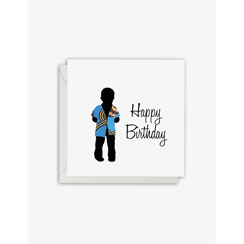 Afrotouch Design Uche Birthday Greetings Card 15cm X 15cm