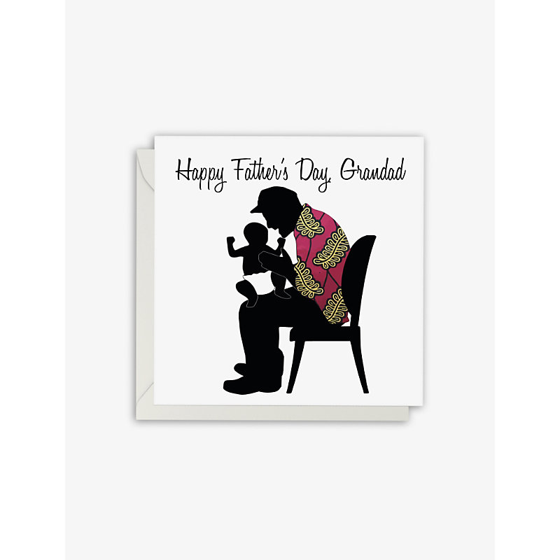 Afrotouch Design Pops Father's Day Greetings Card 15cm X 15cm