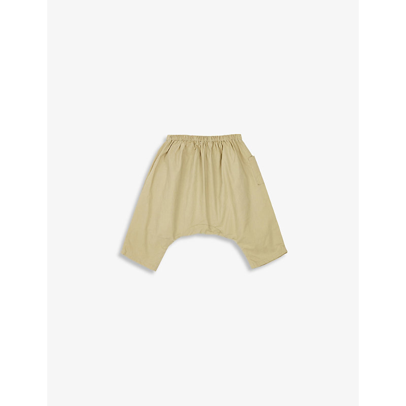 Shop Caramel Taupe Kids Fluke Stretch-cotton Trousers 3-24 Months