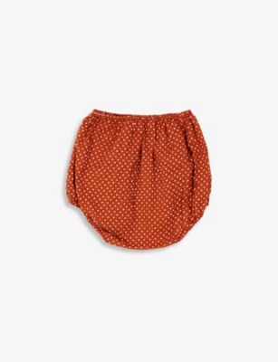 Shop Caramel Rust Dot Grouper Spotted Cotton Bloomers 3-24 Months