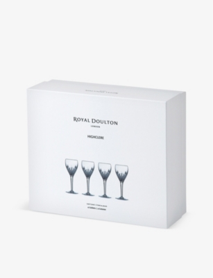 Shop Royal Doulton Highclere Crystal Wine Goblet Set Of Four