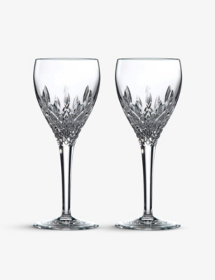 ROYAL DOULTON: Highclere crystal wine goblet set of four