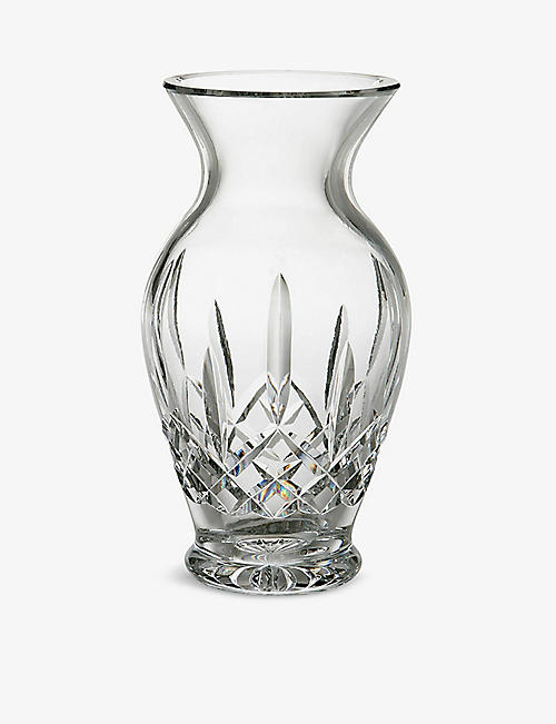 WATERFORD: Lismore crystal glass vase 20cm