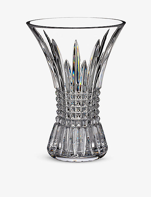 WATERFORD: Lismore Diamond vase 20cm