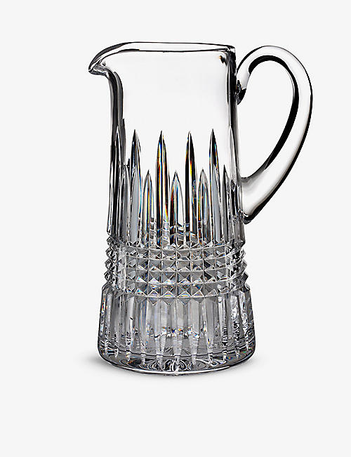 WATERFORD: Lismore crystal glass pitcher 25cm