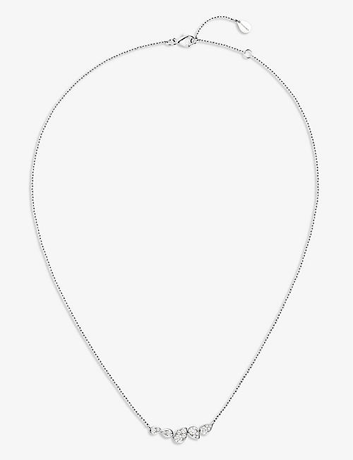 CHAUMET: Joséphine Ronde d'Aigrettes 18ct white-gold and 0.56ct brilliant-cut diamond necklace