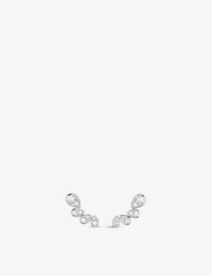 CHAUMET: Joséphine Ronde d'Aigrettes 18ct white-gold and 0.56ct brilliant-cut diamond earrings