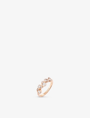 CHAUMET: Joséphine Ronde d'Aigrettes 18ct rose-gold and 0.53ct brilliant-cut diamond ring