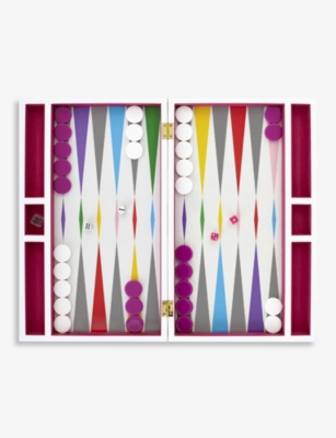 JONATHAN ADLER: Checkerboard backgammon board game