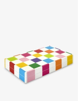 JONATHAN ADLER: Checkerboard backgammon board game
