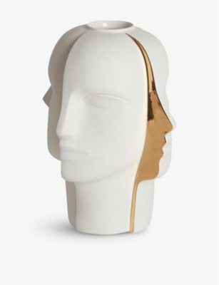 JONATHAN ADLER: Atlas Split porcelain vase 33cm