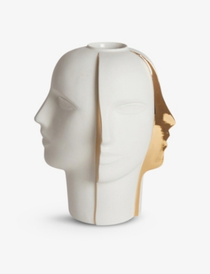 JONATHAN ADLER: Atlas Split porcelain vase 33cm