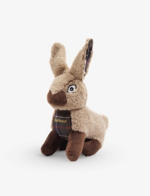 BARBOUR: Rabbit logo-embroidered woven dog toy