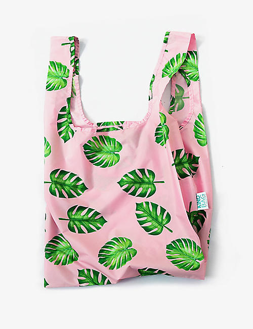 KIND BAG: Palms printed reusable medium woven bag