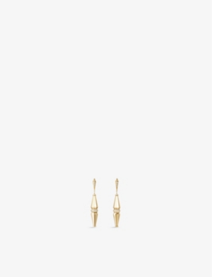 BOUCHERON BOUCHERON WOMEN'S GOLD JACK DE 18CT YELLOW-GOLD AND 0.64CT DIAMOND EARRINGS,45513248