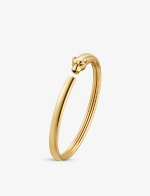 CARTIER: Panthère de Cartier 18ct yellow-gold, tsavorite garnet and onyx bracelet