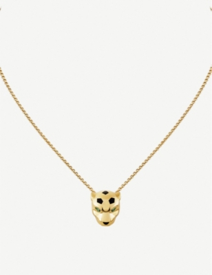 CARTIER: Panthère de Cartier 18ct yellow-gold, tsavorite garnet and onyx necklace