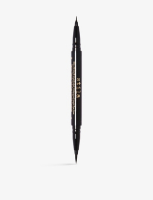 Stila Stay All Day Dual-ended Waterproof Liquid Eyeliner 1ml In Intense Black