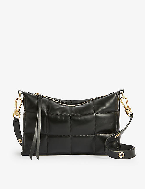 ALLSAINTS: Eve quilted leather cross-body bag