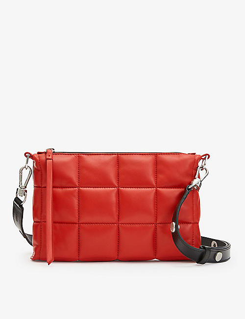ALLSAINTS: Eve quilted leather cross-body bag