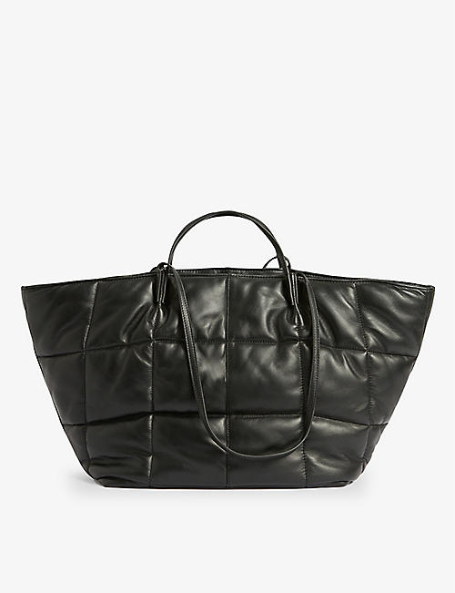 ALLSAINTS: Nadaline quilted leather tote bag