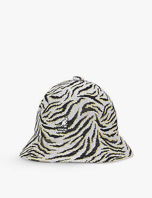 KANGOL: Carnival Casual abstract-print knitted bucket hat