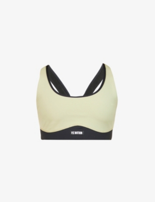 P.E NATION - Double Team recycled polyester-blend sports bra