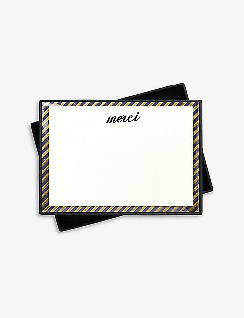 KATIE LEAMON: Merci A6 note cards set of 15
