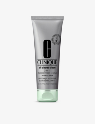 CLINIQUE: All About Clean 2-in-1 Charcoal mask and scrub 100ml