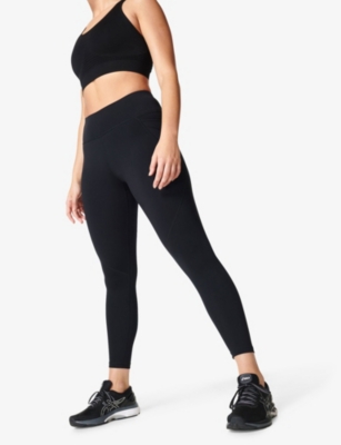 Shop Sweaty Betty Women's Black Power 7/8 High-rise Stretch-jersey Leggings