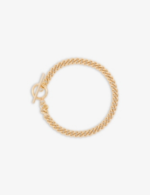 TILLY SVEAAS - Baby Curb 23.5ct yellow gold-plated sterling silver