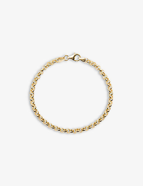 TILLY SVEAAS: Belcher 23.5ct yellow gold-plated sterling-silver chain bracelet