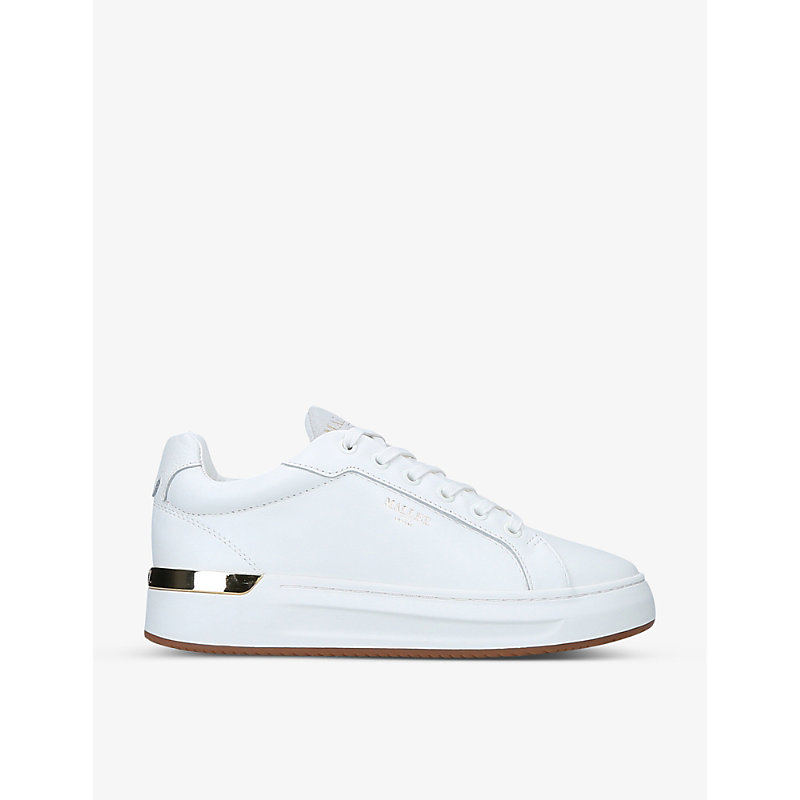 Mallet Grafter Low-top Leather Trainers In White/comb