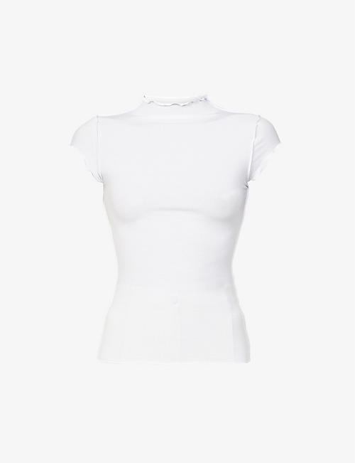 THE LINE BY K: Reese high-neck stretch-jersey top