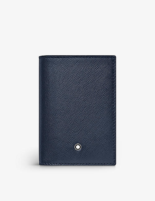 MONTBLANC: Sartorial grained-leather business card holder