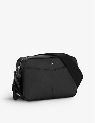MONTBLANC: Sartorial zipped saffiano leather messenger bag