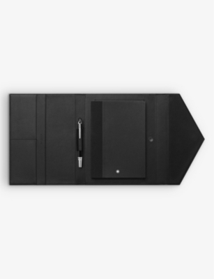 Montblanc Mens Augmented Paper Urban Spirit Notebook And Leather Holder 25cm X 20.7cm