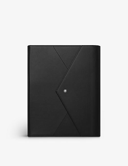 MONTBLANC: Augmented Paper Urban Spirit notebook and leather holder 25cm x 20.7cm