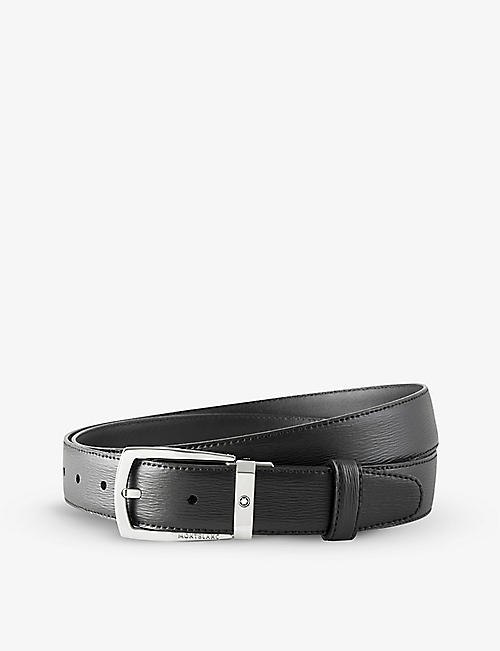 MONTBLANC: Trapeze leather belt