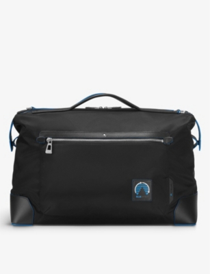 MONTBLANC: Spirit logo regenerated nylon and leather duffle bag