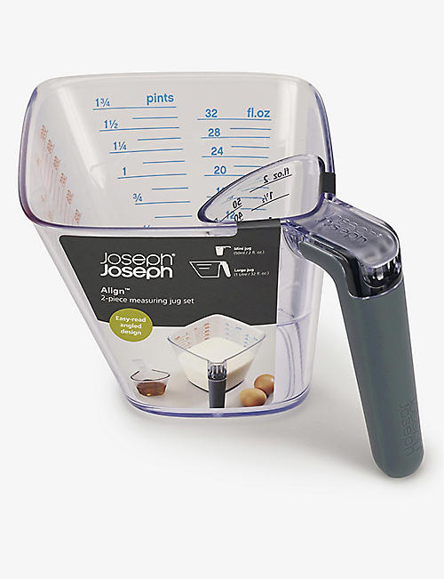 JOSEPH JOSEPH: Align™ 2-piece easy-read measuring jug set