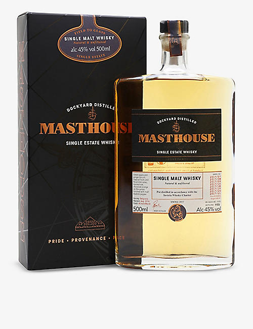 WHISKY AND BOURBON: Masthouse single malt whisky 2017 700ml