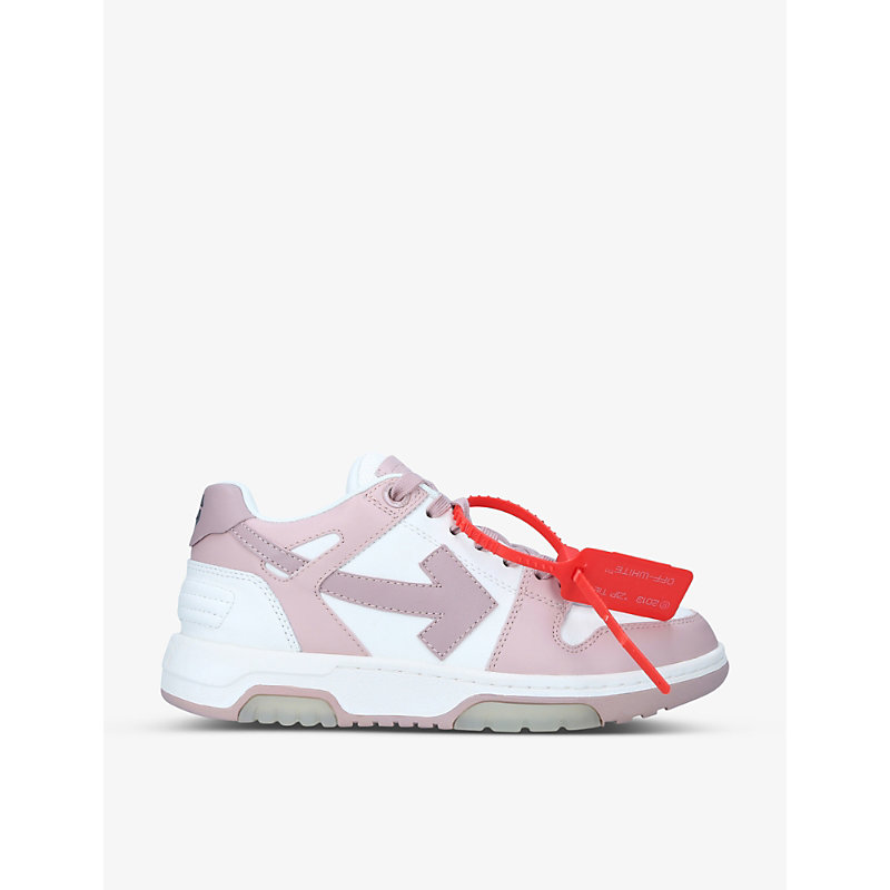 Off-white Womens White/comb Ooo Low-top Leather Trainers 6