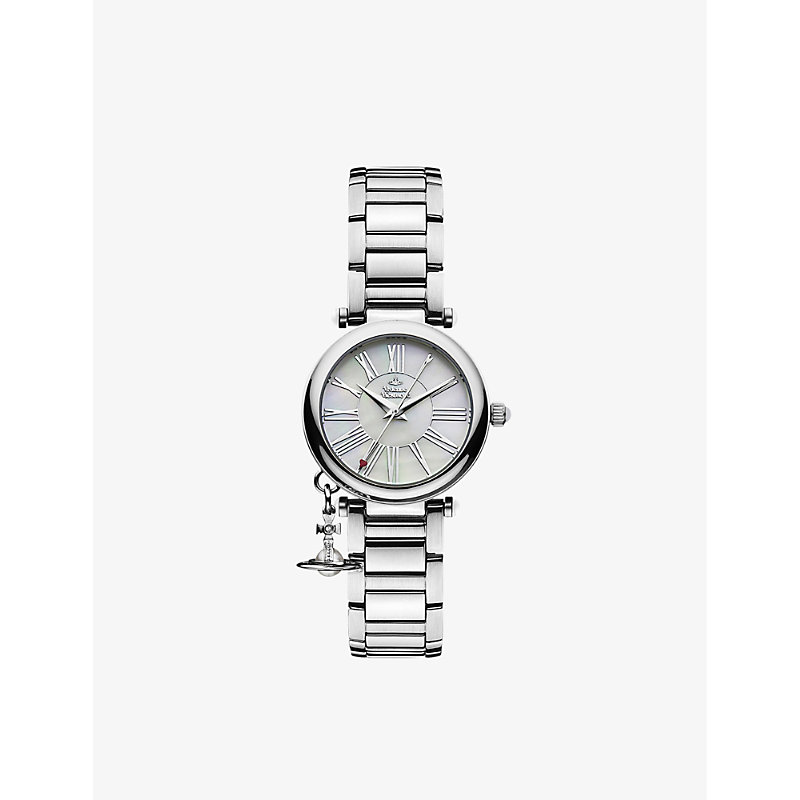 Vivienne Westwood Watches Vv006pslsl Mother Orb Stainless-steel Quartz Watch In Silver/ Silver